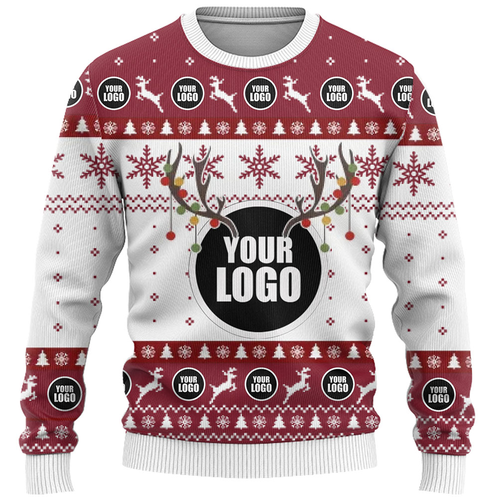 DYI Logo Or Face Ugly Christmas Sweater 6